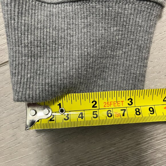 3/$20 Arrow Grey quarter zip mock neck long sleeve sweater Sz S Size Small - Picture 6 of 7